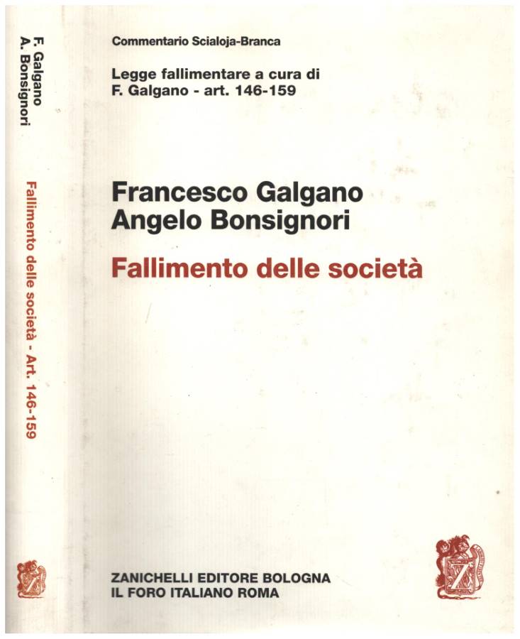 Legge fallimentare art 146-159