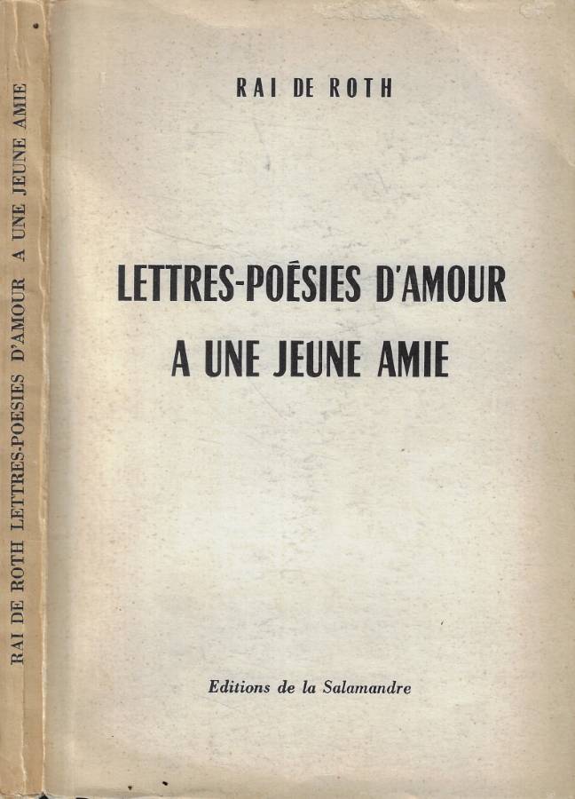 Lettres-poesies d'amour a une jeune amie