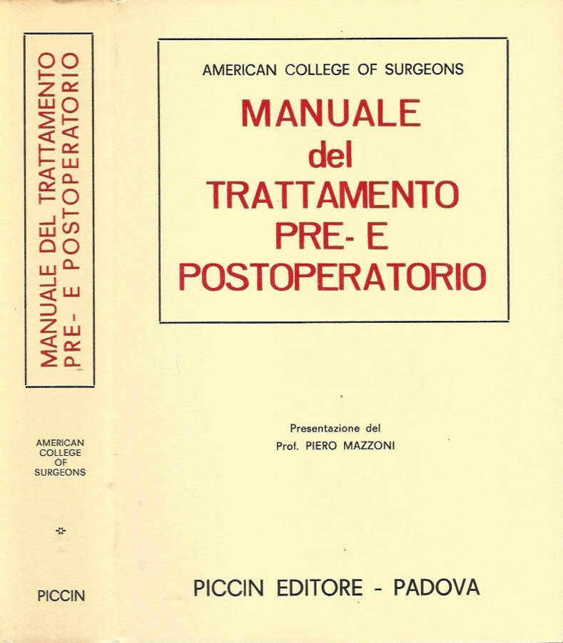 Manuale del trattamento pre- e postoperatorio