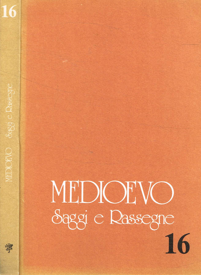 Medioevo saggi e rassegne. N.16, anno 1992