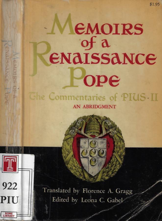 Memoirs of a renaissance Pope