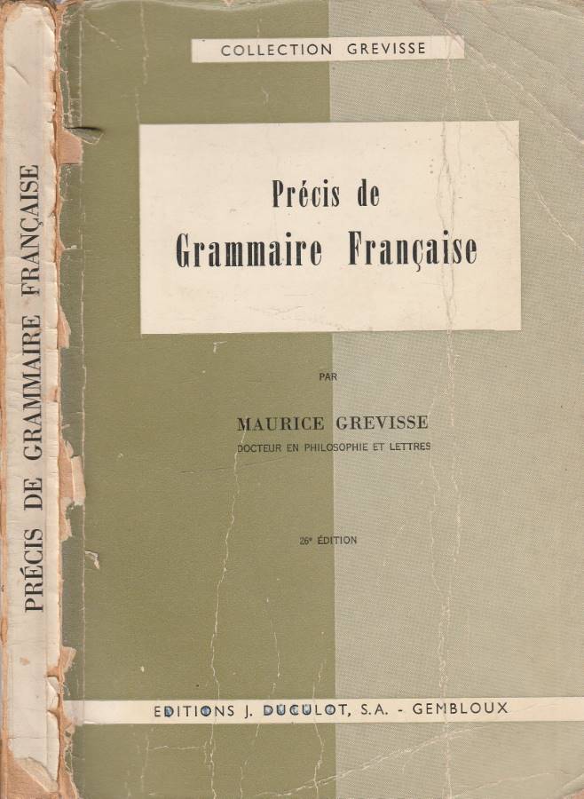 Precis de Grammaire Francaise