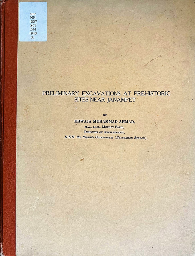 Preliminary excavations at prehistoric sites near Janampet