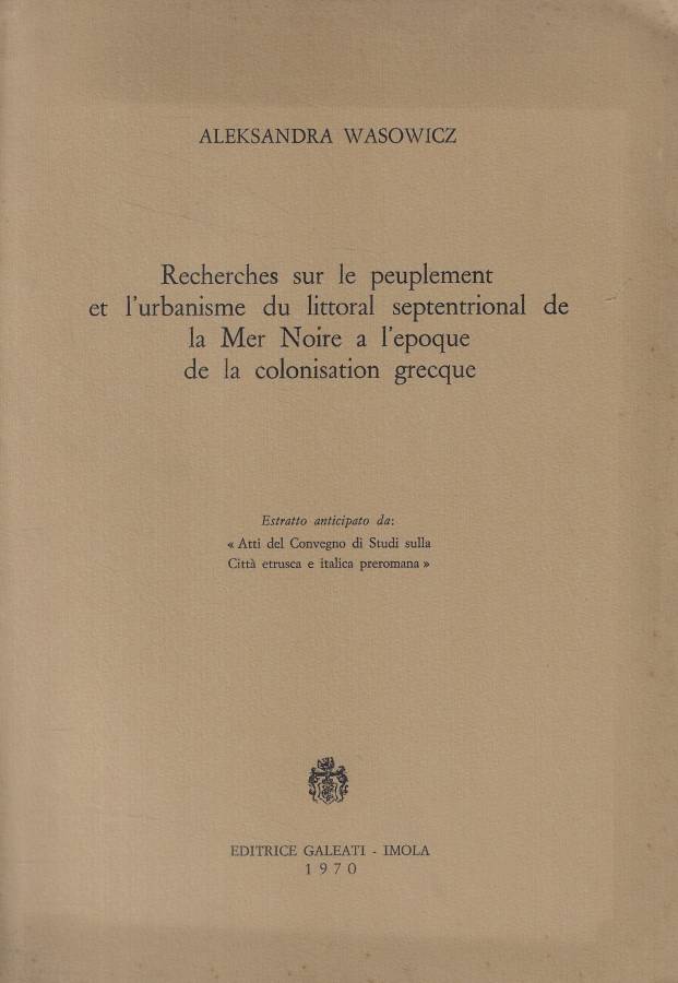 Recherches sur le peuplement et l'urbanisme du littoral septentrional de …