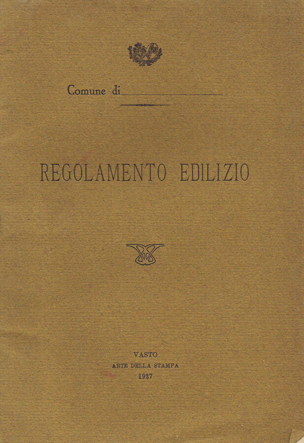 Regolamento Edilizio