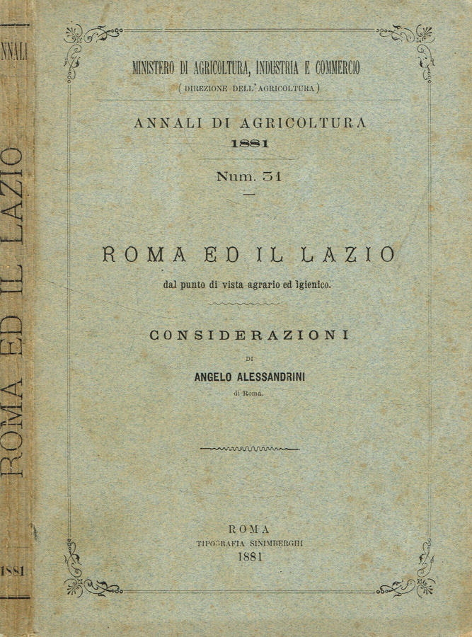 Roma ed il lazio dal punto di vista agrario ed …