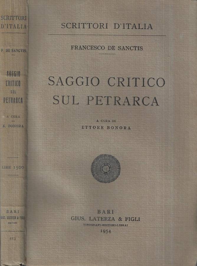 Saggio critico sul Petrarca