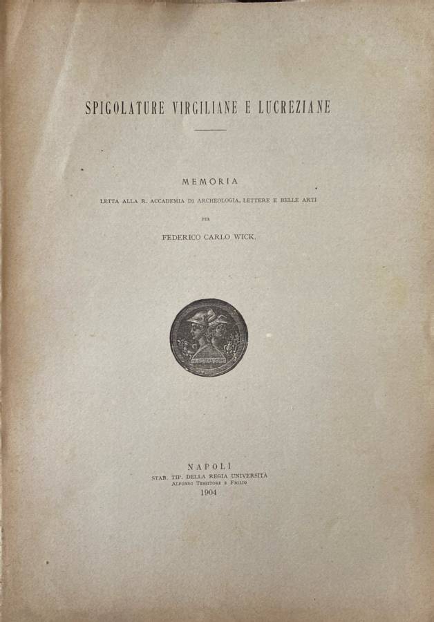 Spigolature virgiliane e lucreziane