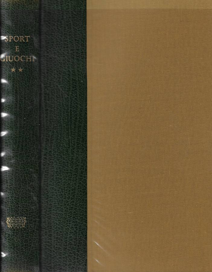 Sport e giuochi Tomo II