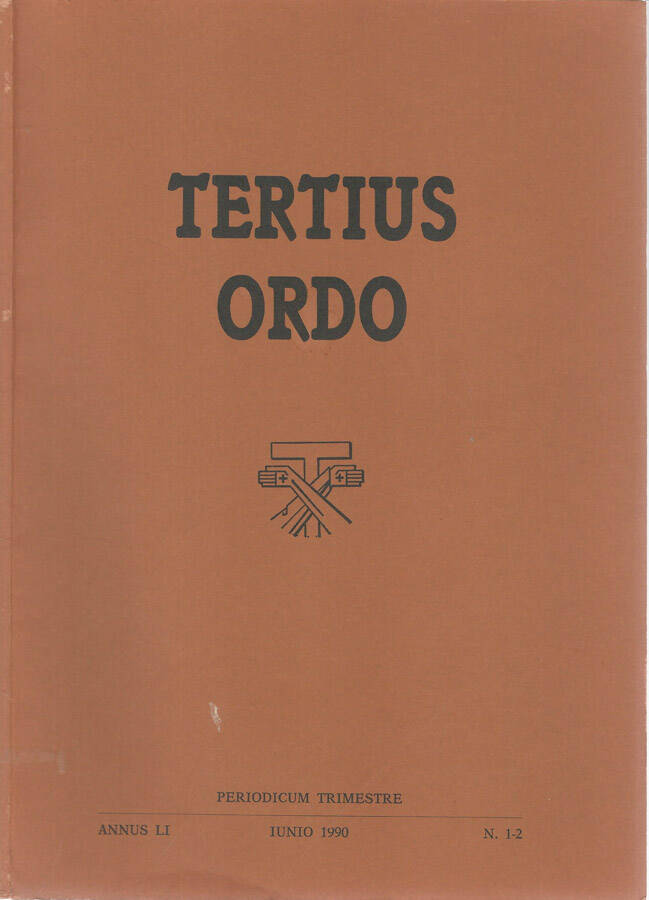 Tertius Ordo Annus LI n° 1-2 1990