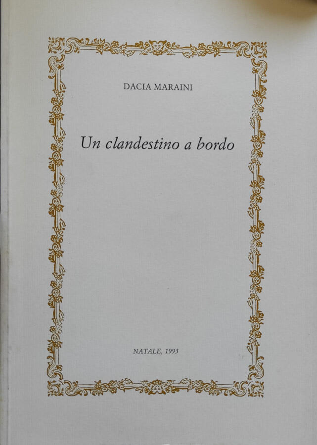 Un clandestino a bordo