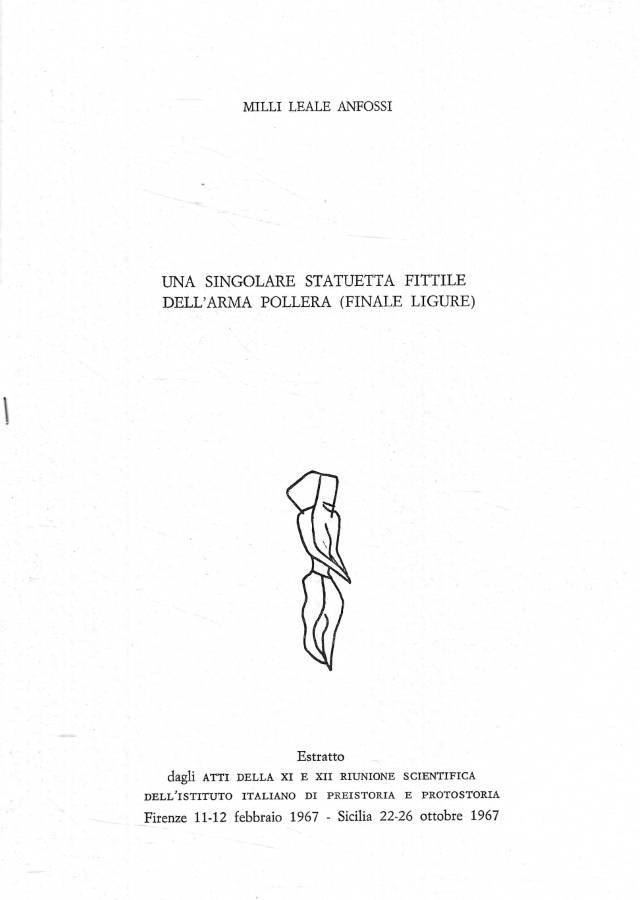 Una singolare statuetta fittile dell'arma pollera (Finale Ligure)