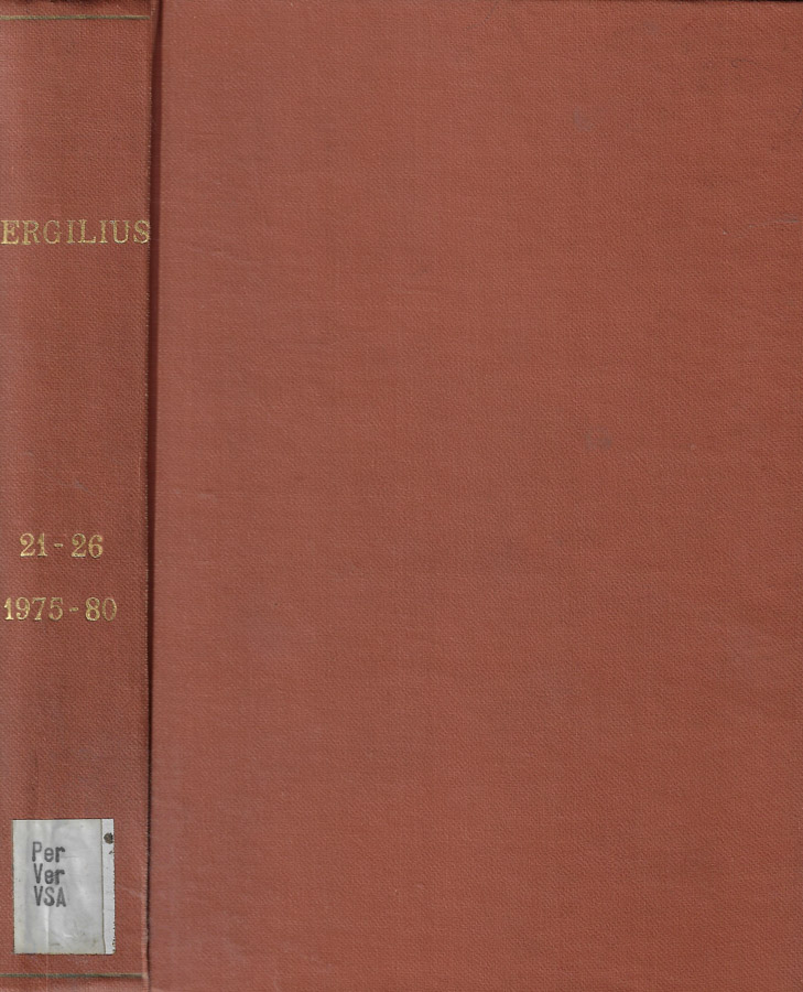 Vergilius Vol. 21-22-23-24-25-26 Anno 1975-1976-1977-1978-1979-1980