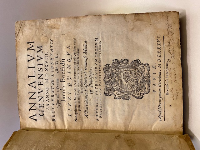 Annalium Genuensium ab anno MDXXVIII recuperatae libertatis usque annunm MDL. …