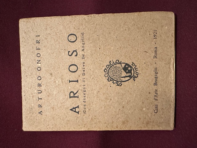 Arioso. Con disegni di Deiva de Angelis. (DEDICA)