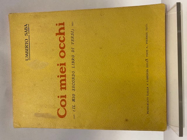 Coi miei occhi, “Il mio secondo libro di versi”. (INVIO …