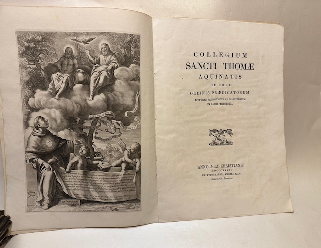 Collegium Sancti Thomae Aquinatis de Urbe ordinis praedicatorum litterae promotionis …