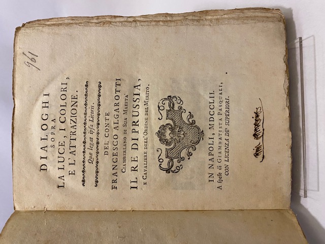 Dialoghi sopra la luce, i colori e l'attrazione.