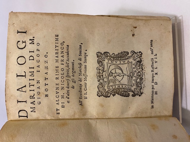 Dialogi maritimi et alcune Rime maritime di M. Nicolo Franco, …
