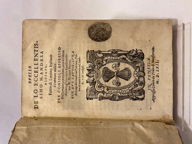 Duello de lo eccellentissimo M.Andrea Alciato. Fatto di Lattino Italiano …