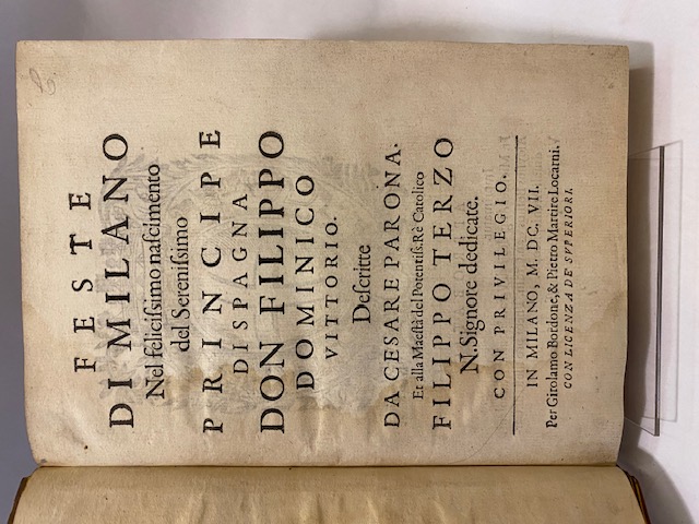 Feste di Milano nel felicissimo nascimento del Serenissimo Principe di …