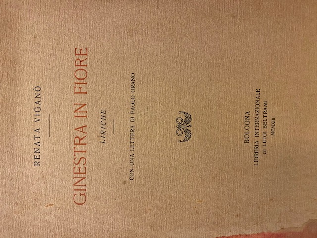 Ginestra in fiore – liriche - con una lettera di …