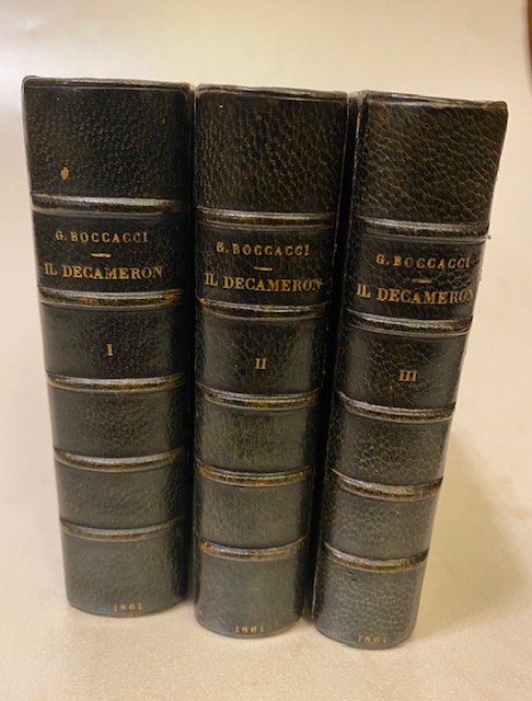 Il Decameron di Messer Giovanni Boccacci. Voll. I-II-III.