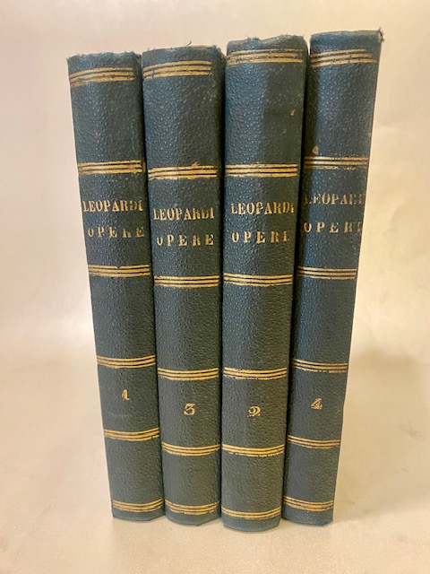 Opere di Giacomo Leopardi edizione accresciuta, ordinata e corretta secondo …