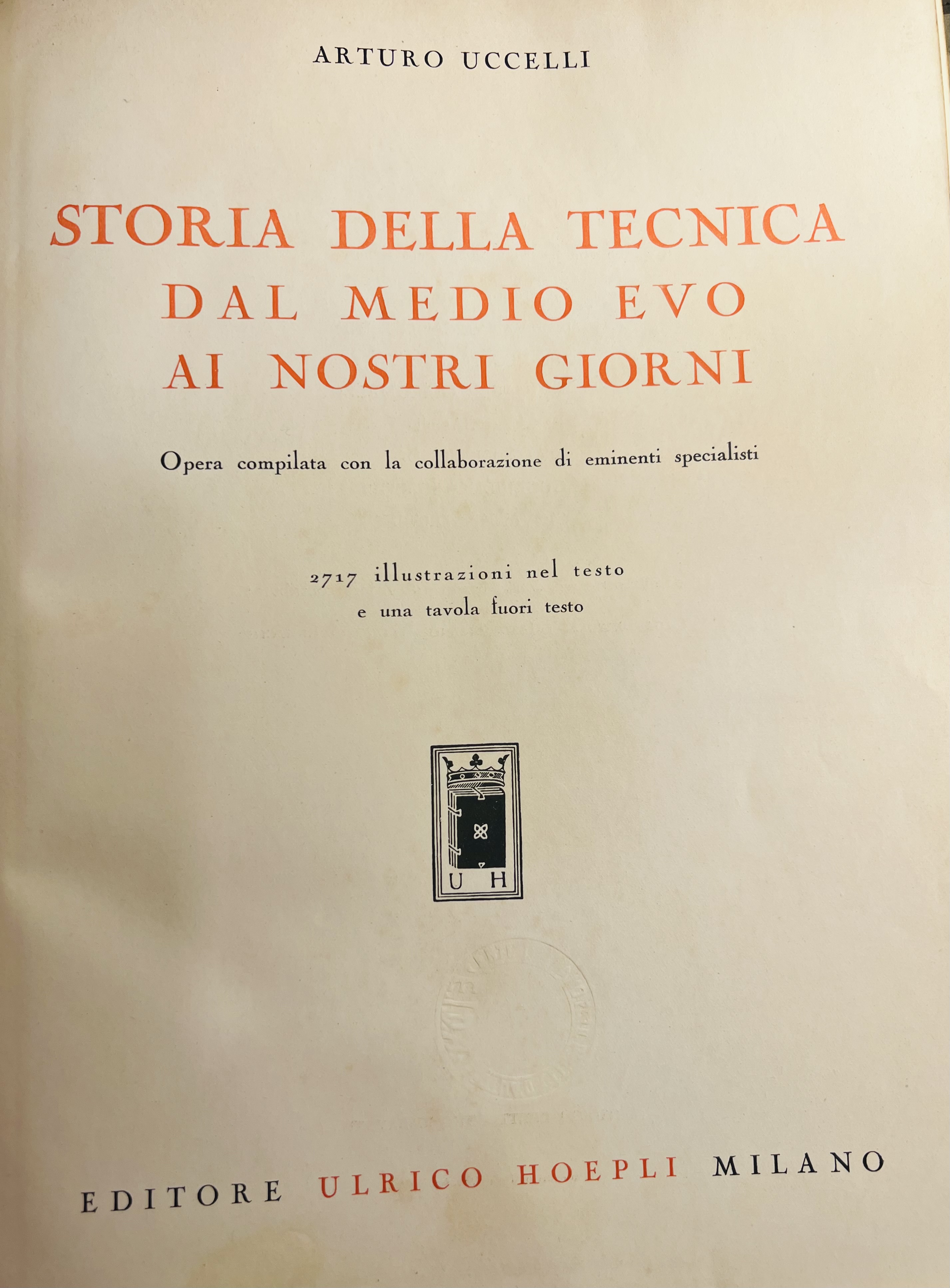 Storia della tecnica dal Medioevo ai nostri giorni - opera …