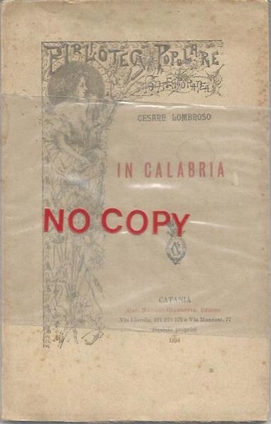 IN CALABRIA (1862 . 1897) STUDII CON AGGIUNTE DEL DR. …