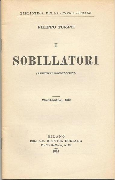 I SOBBILLATORI (APPUNTI SOCIOLOGICI)