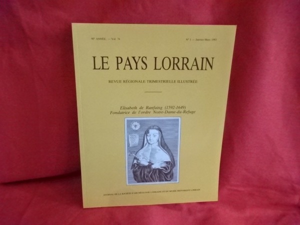 LE PAYS LORRAIN - 92ème année octobre-décembre 1995 - Nº …