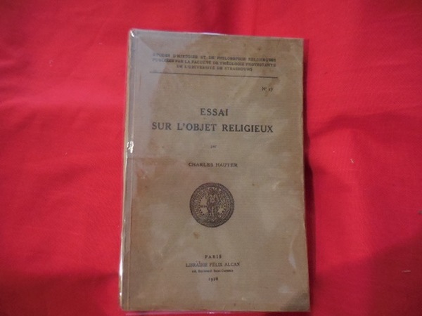 Essai sur l'objet religieux.