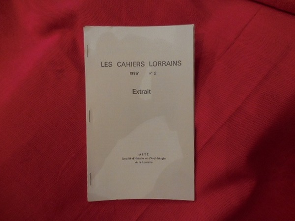 Les Cahiers Lorrains – 1989 N° 1 Mars, pagination 23 …