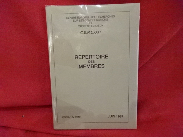 C. E. R. C. O. R. - Répertoire des membres.