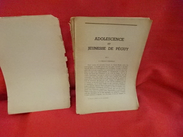 Adolescence et jeunesse de Péguy. Ch. II : À l'école …