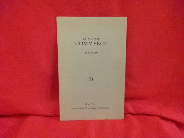 Le Nouveau Commerce de la lecture. - Carnet de critiques …