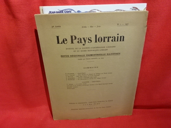 Le Pays lorrain - 32ème année 01/1951 - Nº 1.
