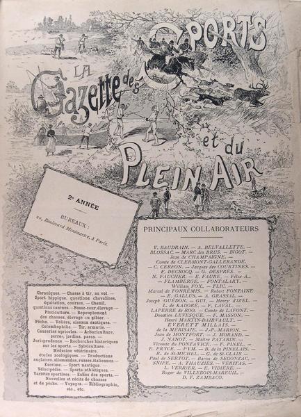 Revue : La Gazette des sports et du plein air.