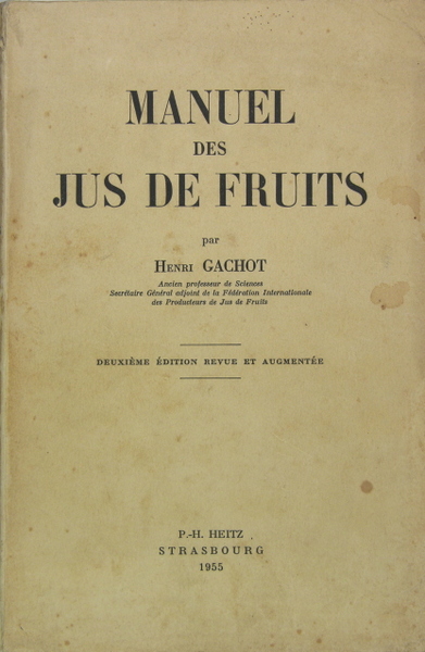 Manuel des jus de fruits
