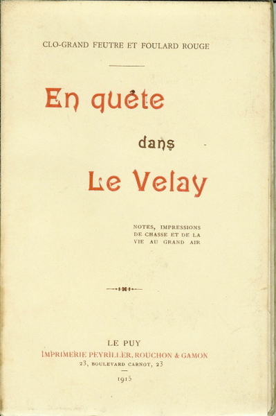 En quête dans le Velay