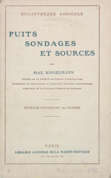 Puits, sondages et sources