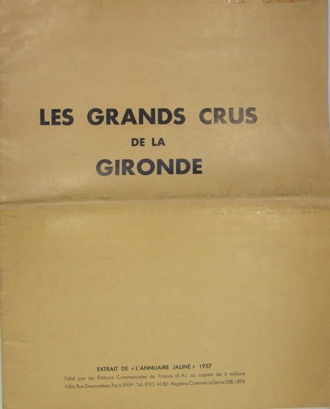 Les grands crus de la Gironde