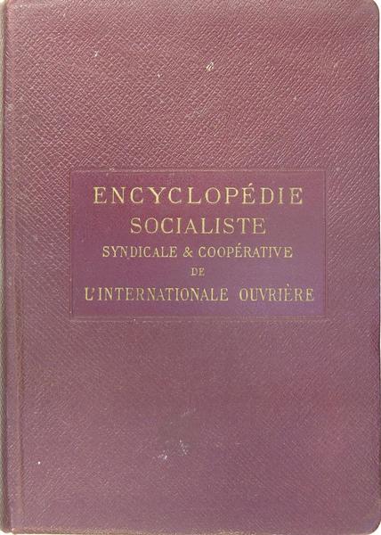 Encyclopédie Socialiste syndical et coopérative de l’Internationale Ouvrière