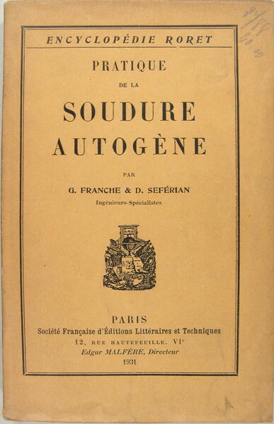 Pratique de la soudure autogène