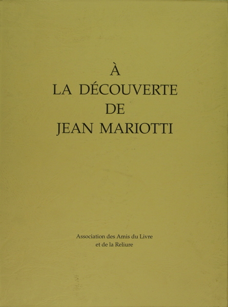 A la découverte de Jean Mariotti