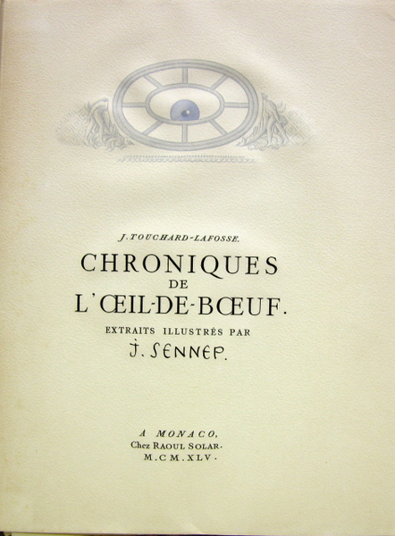 Chroniques de l’oeil de boeuf. les petits appartements de la …