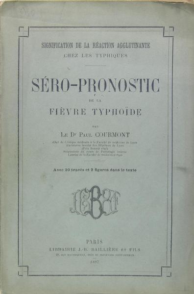 Séro-pronostic de la fièvre typhoïde