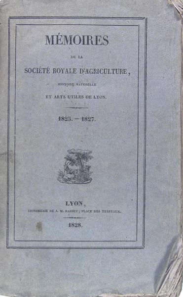 Mémoires de la Société Royale d'Agriculture, (Soie - mûrier - …