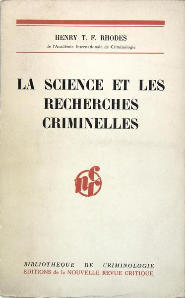 La science et les recherches criminelles